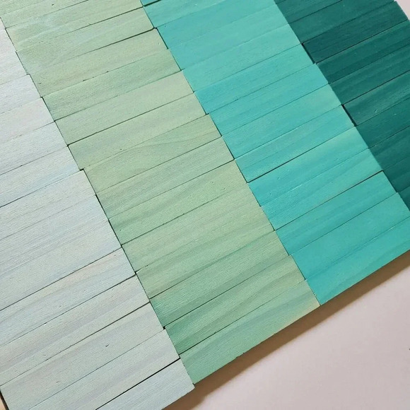 KEVA PLANKS Teal Maple Learn Stack Build Brain Toy 2013 Mindware Precision Green - Picture 16 of 16